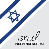 Vektorillustration eines Hintergrunds für den Unabhängigkeitstag Israels. vektor