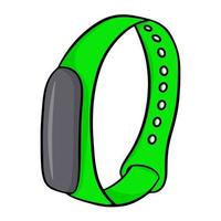 Smart Watch Armband für Fitness. Vektorillustration lokalisiert auf einem weißen Hintergrund. vektor