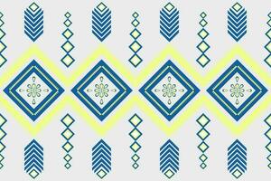 geometrisch ethnisch Muster nahtlos Design zum Hintergrund, Hintergrund, Stoff, Teppich, Mandalas, Kleidung, Verpackung, Sarong, Tabelle Tuch, Form, geometrisch Muster, ethnisch Muster, traditionell vektor