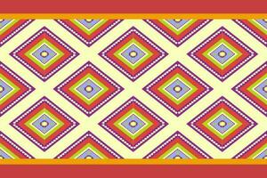 geometrisch ethnisch Muster nahtlos Design zum Hintergrund, Hintergrund, Stoff, Teppich, Mandalas, Kleidung, Verpackung, Sarong, Tabelle Tuch, Form, geometrisch Muster, ethnisch Muster, traditionell vektor