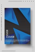 Cover Design Vorlage mit abstrakten Linien modern vektor