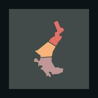 feodossija Stadt Karte geometrisch kreativ Logo vektor