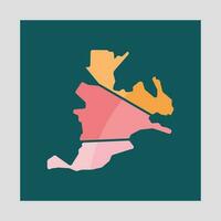 Karte von Jewpatorija Stadt bunt geometrisch kreativ Logo vektor