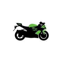motorcykel sport silhuett kreativ logotyp vektor