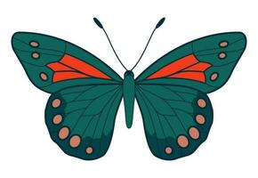 Schmetterling einfach Symbol. Vektor Illustration