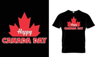 1 Juli Kanada Tag t Hemd Design vektor