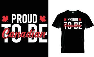 1 Juli Kanada Tag t Hemd Design vektor