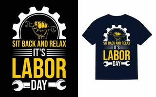 Labor Day t-shirt design vektor