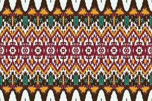 Motiv Ikat nahtlos Muster Stickerei Hintergrund. geometrisch ethnisch orientalisch Muster traditionell. Ikat aztekisch Stil abstrakt Vektor Illustration. Design zum drucken Textur, Stoff, Saree, Sari, Teppich.