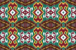 afrikansk ikat blommig paisley broderi bakgrund. geometrisk etnisk orientalisk mönster traditionell. ikat blomma stil abstrakt vektor illustration. design för skriva ut textur, tyg, saree, sari, matta.