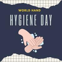 Welt Hand Hygiene Tag Poster geeignet zum Sozial Medien Post vektor