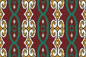 afrikansk ikat damast- paisley broderi bakgrund. geometrisk etnisk orientalisk mönster traditionell. ikat aztec stil abstrakt vektor illustration. design för skriva ut textur, tyg, saree, sari, matta.