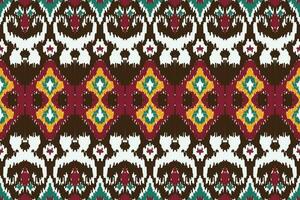 afrikansk ikat damast- broderi bakgrund. geometrisk etnisk orientalisk mönster traditionell. ikat aztec stil abstrakt vektor illustration. design för skriva ut textur, tyg, saree, sari, matta.