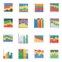 Mekko Charts flach vektor