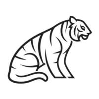 Sitzung Tiger Symbol, Vektor