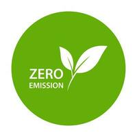 Zero Emission Icon Vektor CO2 neutrales grünes Zeichen für Ihr Website-Design, Logo, App, ui.illustration