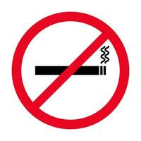 Nein Rauchen eben Symbol Vektor Symbol. verboten Zeichen isoliert auf Weiß hintergrund.illustration