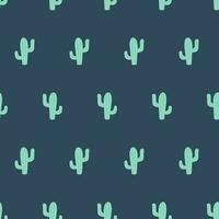 süß Kaktus nahtlos Muster Mexikaner ethnisch klassisch Stickerei saftig Kaktus Latein Amerika Hintergrund Vorlage zum Kleider Textilien T-Shirt Design. Vektor Illustration. Gekritzel Grün grau Farben..