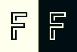 Linie Kunst Brief f Logo. abstrakt Initiale Brief f Logo vektor