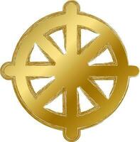 Grunge Gold Religion Buddhismus mystisch Symbol vektor