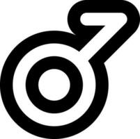 Gliederung Geschlecht Demiboy schwarz Weiß Liner Symbol vektor