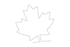 en lönn blad är en symbol av kanada vektor