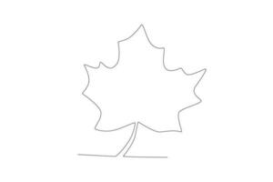 en skön lönn blad är en symbol av kanada vektor