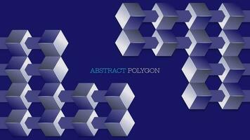abstrakt Blau Farbe Polygon Hintergrund Design vektor