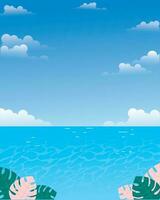 Sommer- Hintergrund und Banner. abstrakt Illustration mit Blätter. Sommer. Vektor Illustration.