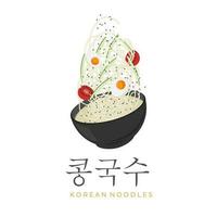 köstlich kongguksu Vektor Illustration Logo