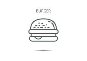 Burger Symbol Vektor Illustration