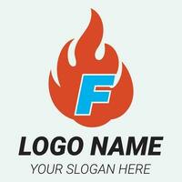 flamma logotyp design mall illustration. vektor