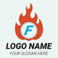 flamma logotyp design mall illustration. vektor