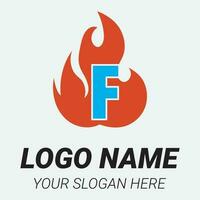 flamma logotyp design mall illustration. vektor