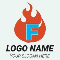 flamma logotyp design mall illustration. vektor