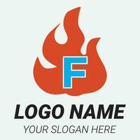 flamma logotyp design mall illustration. vektor