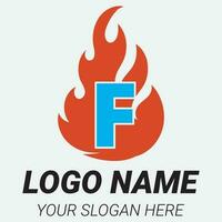 flamma logotyp design mall illustration. vektor