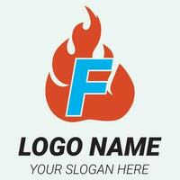 flamma logotyp design mall illustration. vektor