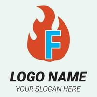 flamma logotyp design mall illustration. vektor