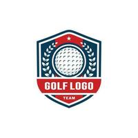 Golf-Logo-Design-Vektor-Illustration vektor
