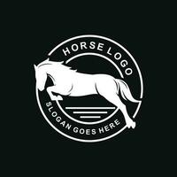 häst logotyp design vektor