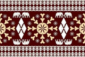 ethnisch Zahl aztekisch Stickerei Stil. geometrisch Ikat orientalisch traditionell Kunst Musterdesign zum ethnisch Hintergrund, Hintergrund, Mode, Kleidung, Verpackung, Stoff, Element, Sarong, Grafik, Vektor Illustration