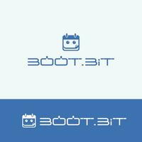 robot logotyp, företag logotyp, företag logotyp, bootbit logotyp vektor