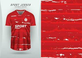 bakgrund för sporter jersey fotboll jersey löpning jersey tävlings jersey röd vit sporter mönster vektor