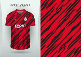 Hintergrund zum Sport Jersey Fußball Jersey Laufen Jersey Rennen Jersey rot und schwarz Muster vektor