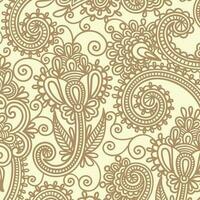 Blumen- Hintergrund mit Paisley und indisch Blumen. Damast Stil Muster zum Textil- und Dekoration. klassisch Ornament mit Blumen. vektor