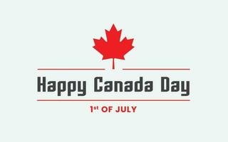 glücklich Kanada Tag, 1 von Juli, Kanada Flagge vektor