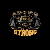 design logotyp kondition Gym vektor illustration