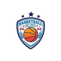 Design Logo Sport Basketball Vektor Illustration