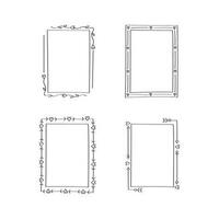 Sammlung von Ornament Frames vektor